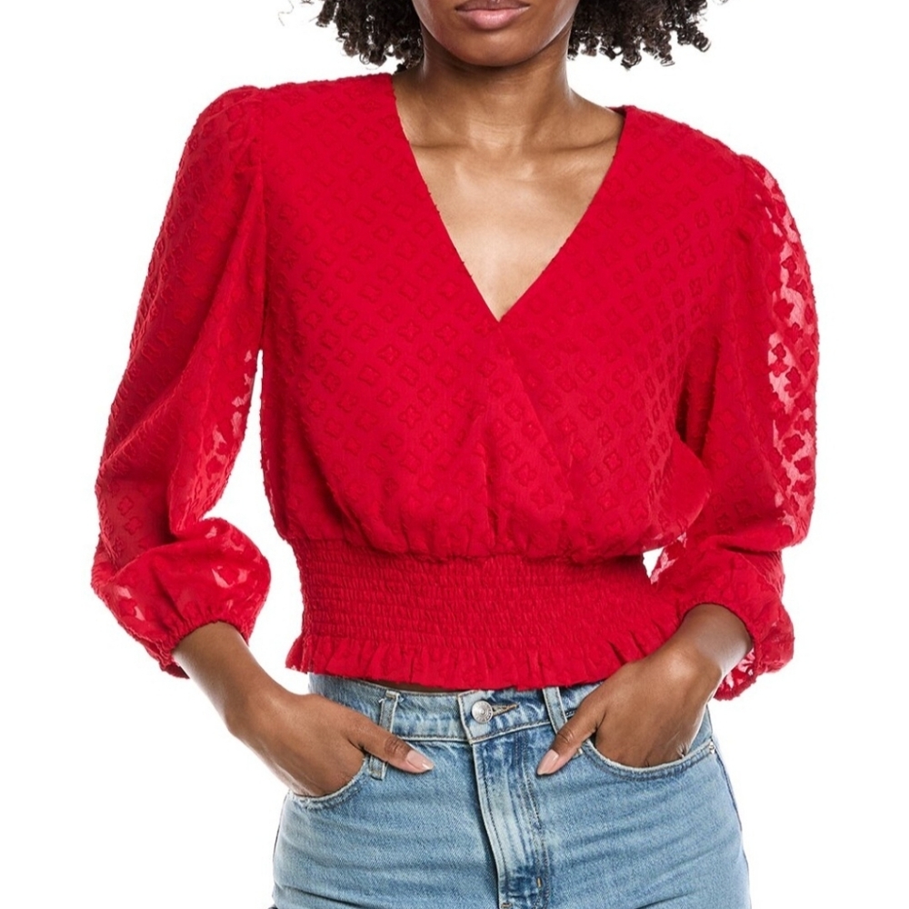 Laundry By Shelli Segal Balloon Sleeve Top